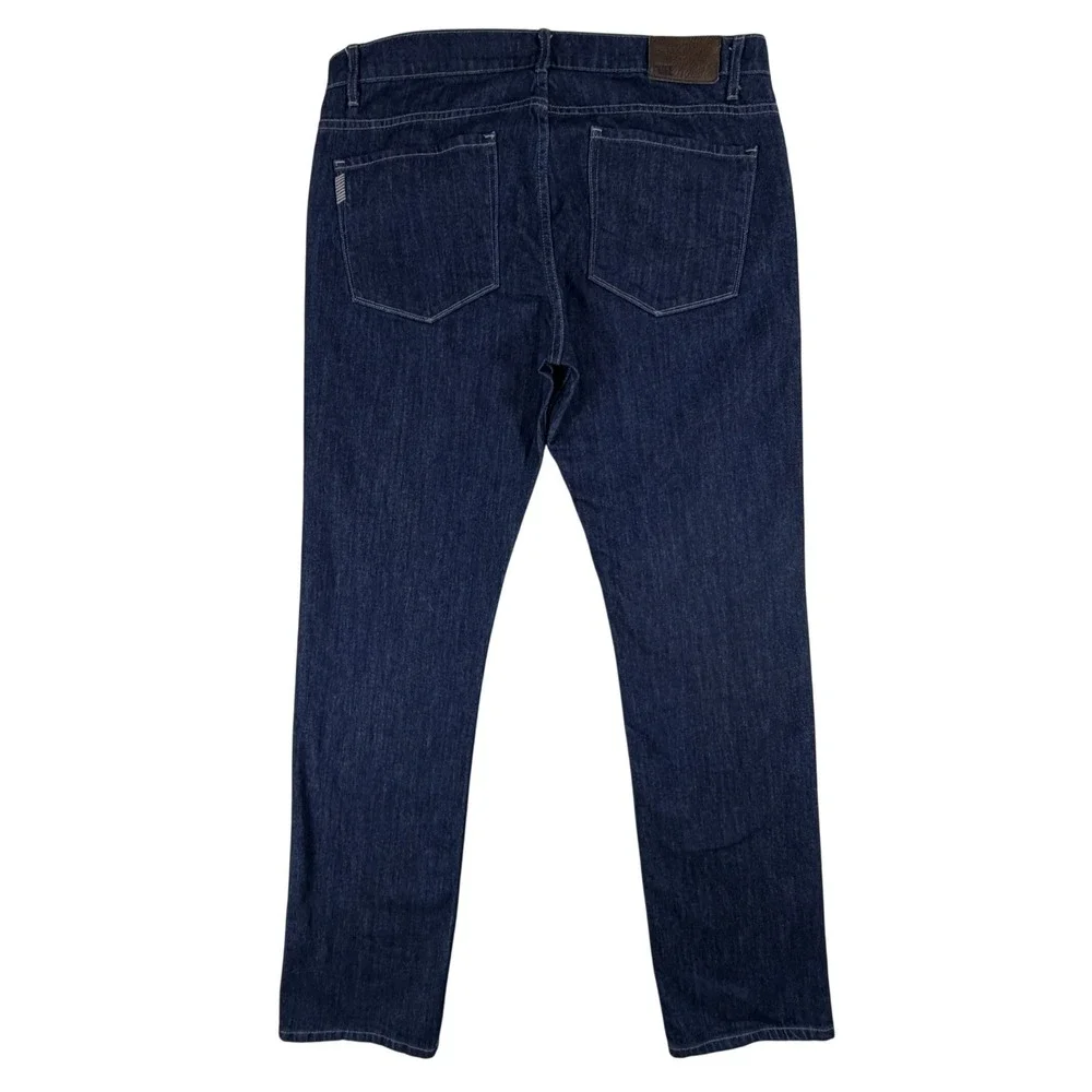 Paige‎ Normandie Mens Size 36x34 Dark Indigo Straight Leg Stretch Jeans USA Made